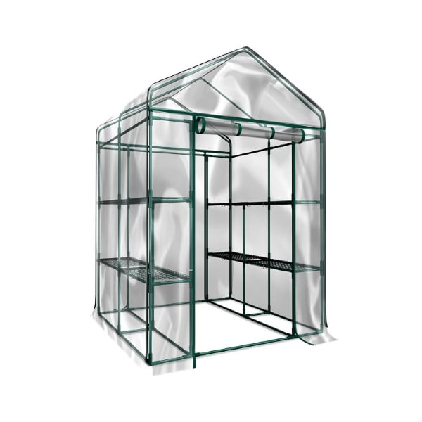Hastings Home Walk-In Greenhouse, See Through for Observation, Roll Up Door 8 Shelves Plants 437560JRG - main